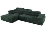 ECKSOFA RILASSO L Grün Cord - links