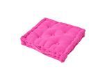 SITZKISSEN pink 40/40/8 cm – Bodenkissen unifarben