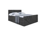 BOXSPRINGBETT MILTIO-Z KING - 120x200 - H3/H4 - Schwarz