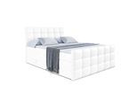 BOXSPRINGBETT BRUGO-Z KING - 160 x 200 - H3/H4 - Weiß Hochglanz