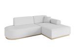 ECKSOFA Ottomane Rechts IREA-L1 - 232x165x80 cm Weiß