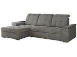 ECKSOFA MADRITO L - Grau Struktur - Links