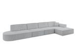 ECKSOFA Ottomane Rechts IREA-L3-v4 - 412x165x77 cm Grau