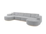 WOHNLANDSCHAFT MARI-U2-v1 - 388x171x83 cm Grau Cord