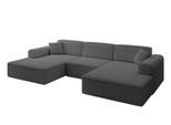 WOHNLANDSCHAFT IREA-U1-v3 - 301x165x77 cm Grau