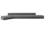 ECKSOFA modulares Sofa Solven-L3 - 562x174x70 cm Dunkelgrau