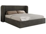 POLSTERBETT EMORA CLASSIC 160/200 - Dunkelgrau Velvet - Pocket-Matratze