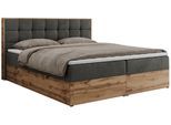 BOXBETT ALBERO 1 - 180/200 Dunkelgrau Velvet - H3