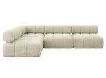 ECKSOFA modulares Sofa Samaro-L2 - 285x190x70 cm Beige Velours