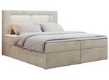 BOXBETT GOLD-5 LED 180/200 Beige Velvet - H3
