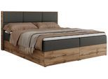 BOXBETT ALBERO 2 - 180/200 Dunkelgrau Kunstleder - H3