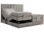 BOXBETT COMFORTO 140/200 - Hellgrau Velvet - H3