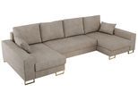 WOHNLANDSCHAFT DORIAN U Struktur Beige