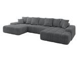 WOHNLANDSCHAFT ENSI-U - 353x164x88 cm Dunkelgrau