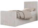 JUGENDBETT TILIO DUO 90/200 - Beige Cord - H3 - Rechts Seite