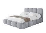 POLSTERBETT mit Bettkasten und Lattenrost, Boxbett ohne Matratze - KALA 180x200 Hellgrau
