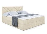 BOXBETT mit Matratze H3 und Lattenrost - BARWA - 180 x 200 Beige
