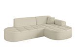 ECKSOFA Ottomane Rechts TARO-L1 - 243x171x79,5 cm Beige