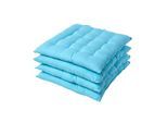 STUHLKISSEN 4er-Set hellblau 40/40/6,5 cm