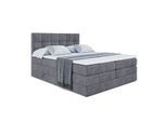 BOXSPRINGBETT MARCE KING - 160x200 - H3/H4 - Dunkelgrau