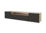 LOWBOARD VIRA-W 200x40x41 cm - Artisan / Schwarz
