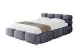 POLSTERBETT mit Bettkasten und Lattenrost, Boxbett ohne Matratze - NOMA 200x200 Dunkelgrau
