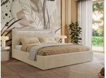 POLSTERBETT GOLD 5 CLASSIC 180/200 - Creme Plüsch - ohne Matratze