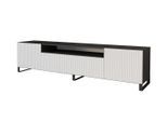 LOWBOARD NOA-2-S 200x53x41 cm - Schwarz / Weiß