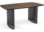 ESSTISCH Cavaro rechteckig oval ausziehbar, Walnuss Braun 180-256/90/76 cm
