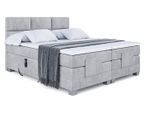 BOXSPRINGBETT elektrisch verstellbar mit 2 Matratzen H4/Taschenfederung PROT EL 160 x 200 Grau