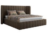 POLSTERBETT GOLETTA CLASSIC 200/200 - Braun Velvet - ohne Matratze