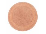 BADEMATTE 80 cm rund, 100% Baumwolle, wendbar