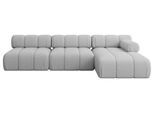 ECKSOFA modulares Sofa Razon-L2 - 285x160x70 cm Hellgrau Bouclé
