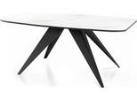 ESSTISCH Foster rechteckig ausziehbar, Marmor Weiß 180-218/90/76 cm