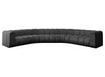 WOHNLANDSCHAFT modulares Sofa Lazro-U1 - 373x373x70 cm Schwarz