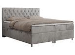 BOXBETT ROMA 140/200 - Hellgrau Velvet - H4