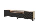 LOWBOARD ZENO-S 200x53x41 cm - Artisan / Schwarz