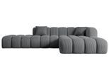 ECKSOFA Ottomane Rechts OLEA-L2 - 289x176x71 cm Dunkelgrau