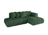 ECKSOFA Ottomane Rechts CLOUD-L-v1 280x185x90 Grün Cord