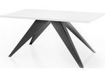 ESSTISCH Vance rechteckig ausziehbar, Weiß 160-260/90/76 cm