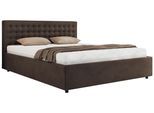 POLSTERBETT PAVO CLASSIC 200/200 - Braun Velvet - Multipocket-Matratze