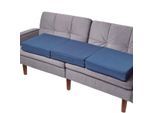 SOFA-AUFLAGE dunkelblau 150/50/10 cm – großes Sitzkissen orthopädisch