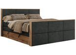 BOXSPRINGBETT ALBERO 2 KING DUO 160/200 Dunkelgrau Strukture - H3