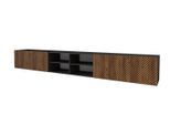 LOWBOARD ZENO-W 3x100x40x40 cm - Schwarz / Katania