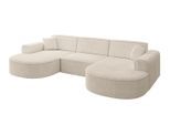 WOHNLANDSCHAFT MARI-U1 - 303x171x79 cm Beige Cord