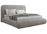 POLSTERBETT BENEA CLASSIC 180/200 - Hellgrau Velvet - Multipocket-Matratze