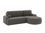 ECKSOFA mit Schlaffunktion und Bettkasten LIRA-L - 264x172x89 Grau