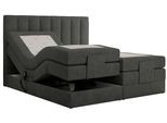 BOXBETT COMFORTO 180/200 - Dunkelgrau Struktur - H4