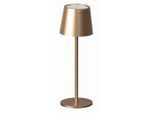 Akku-Tischleuchte , Cappuccino , Metall , 27.5 cm , tragbar, aufladbar über USB , Lampen & Leuchten, Innenbeleuchtung, Tischlampen, Akku-Tischlampen