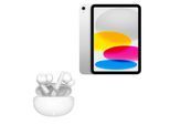 Apple iPad (11") 128GB silber + 4smarts Wireless Headset SkyBuds Pro ANC weiß